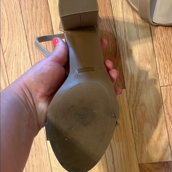 Taupe Heeled Sandals - Picture 5 of 7
